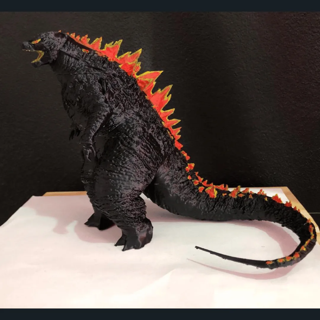Godzilla pintado